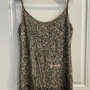 All Saints Devo Mini Sequence Dress